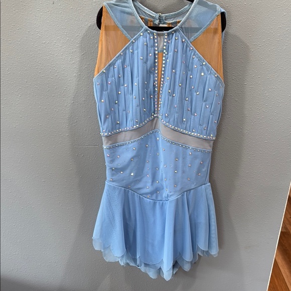 Dresses & Skirts - Blue Sleeveless Womens Skating Dress